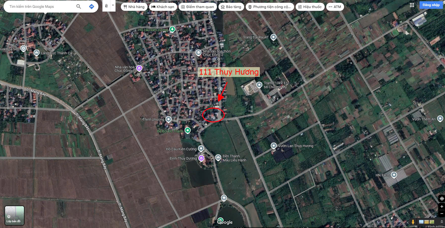 Hình ảnh Bán Đất Thụy Hương Bám Mặt Đường Kinh Doanh Liên Xã Giáp Thị Trấn Chúc Sơn Giá Chi Vài Tỷ 