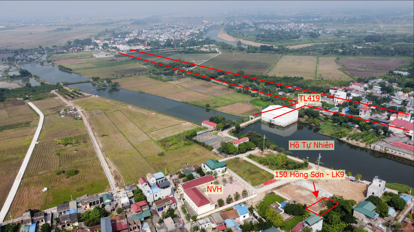 Hình ảnh Đất Đấu Giá Vĩnh An Hồng Sơn Đường Ô Tô Chạy Ngay Sát TL419 Giá Nhỉnh Tỷ (LK9)