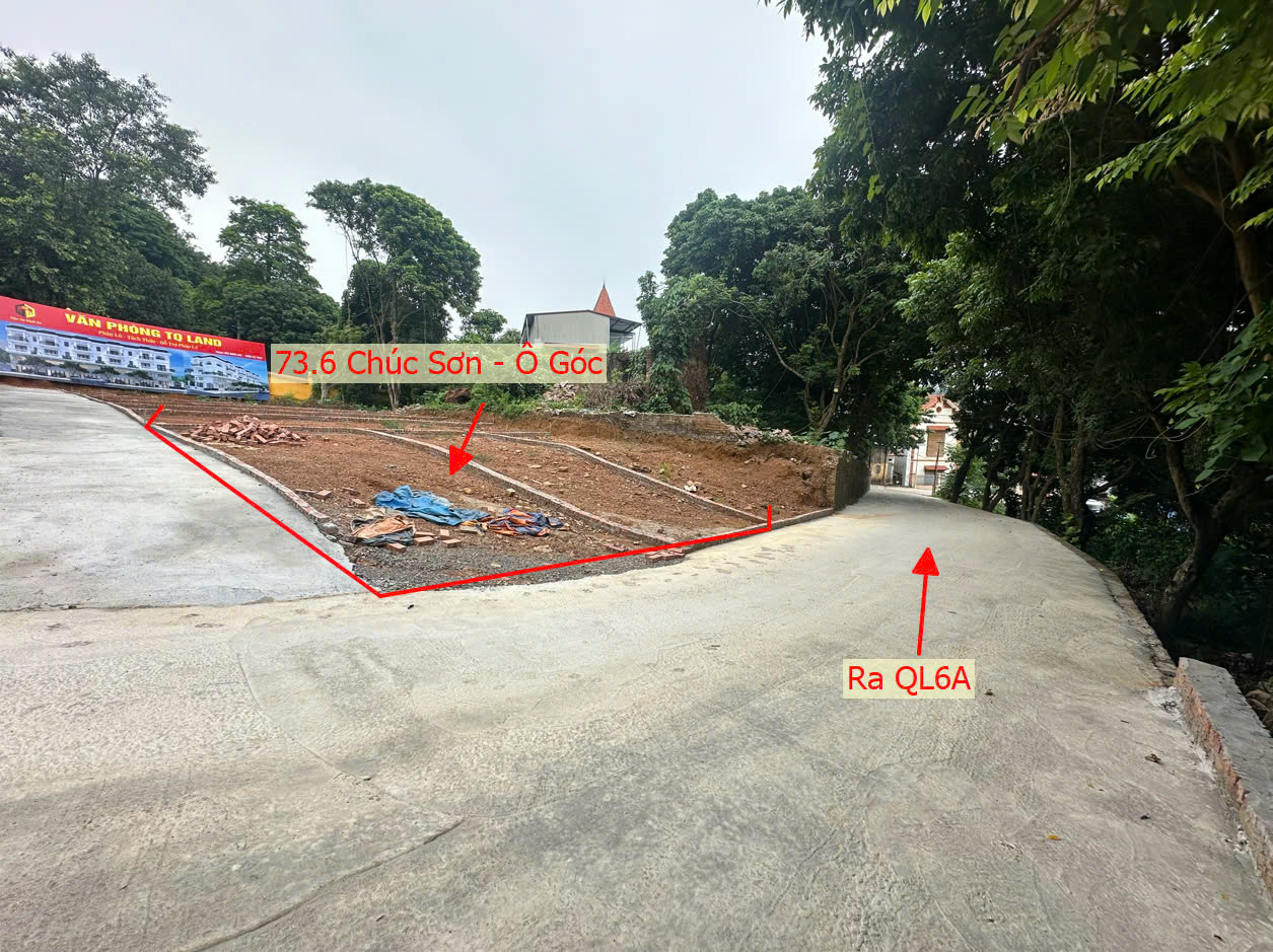 Hình ảnh Bán Lô Góc 2 Mặt Tiền Ô Tô Đỗ Tận Đất 73.6m Ngay Trung Tâm Thương Mại Thị Trấn Chúc Sơn
