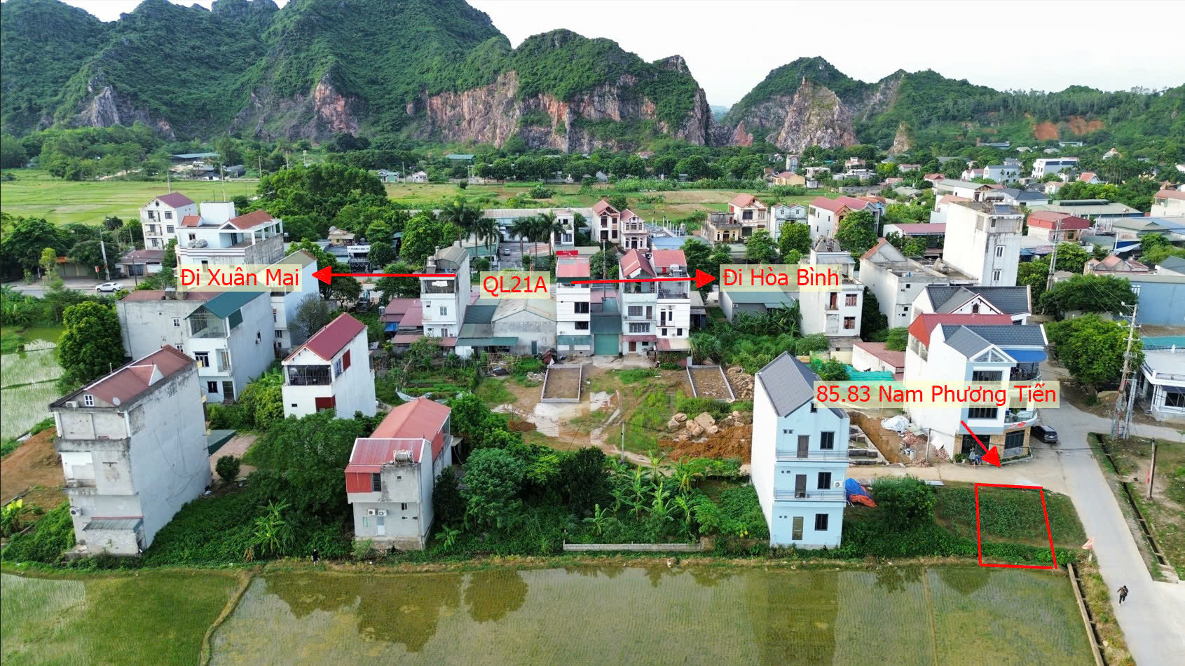 Hình ảnh Đất Đấu Giá Khu Lô 8 Chợ Cá Nam Phương Tiến Chương Mỹ Làn 2 QL21A Nằm Trong Quy Hoạch Đô Thị Vệ Tinh Xuân Mai