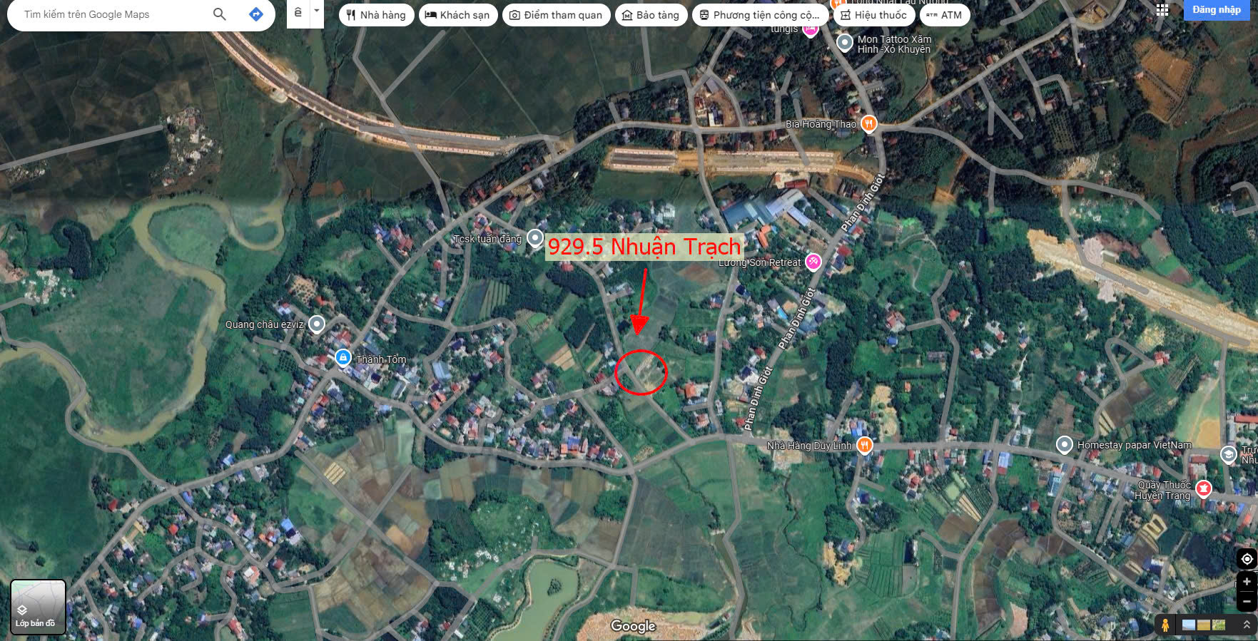 Hình ảnh Bán Thửa Đất 929.5M2 Tại Nhuận Trạch Lương Sơn Gần QL6A Giáp Thị Trấn Lương Sơn 