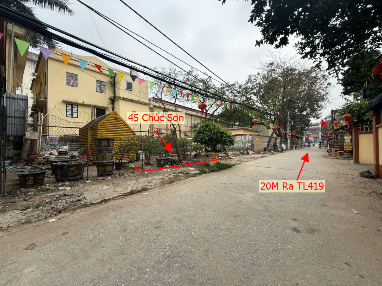 Hình ảnh Bán Thửa Đất 45m Tại Thị Trấn Chúc Sơn Mặt Đường Kinh Doanh Ngay Sát Đường TL419 Giá Chỉ vài Tỷ