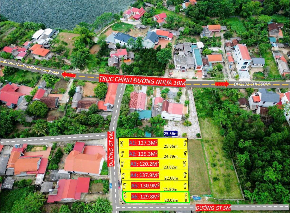 Hình ảnh Bán Lô Đất 129.8m Tại Tề Lễ Tam Nông Bám Dân Cư Đông Đúc Thân Thiện Gần Chợ Trường Học Ủy Ban Giá Đầu Tư