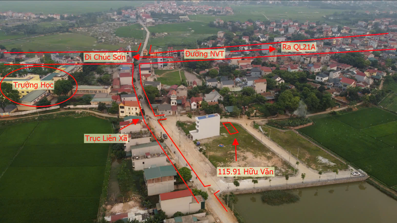 Hình ảnh Bán Đất Hữu Văn Sát Mặt Đường Kinh Doanh Liên Xã | Đất Đấu Giá Hữu Văn Chương Mỹ 