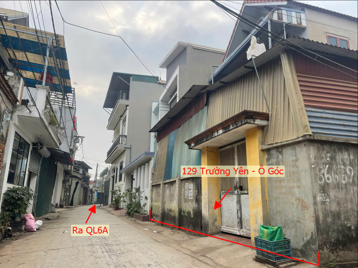 Hình ảnh Bán Đất Full Thổ Cư Sẵn Nhà Cấp 4 Ô Tô Đỗ Tận Đất Sát QL6A Đang Mở Rộng Tại Trường Yên Chương Mỹ