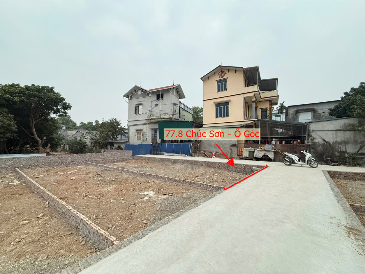 Hình ảnh Bán Lô Góc 2 Mặt Tiền 77.8m Ngay Trung Tâm Thương Mại Thị Trấn Chúc Sơn Gần QL6A
