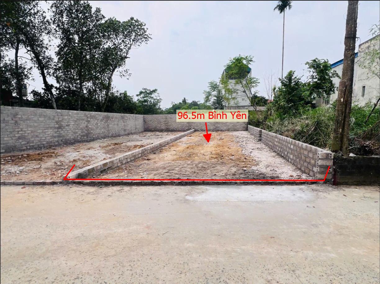 Hình ảnh Bán Lô Đất 96.5m Tại Bình Yên Thạch Thất  Bám Đường Bê Tông Ô Tô Vào Tận Đất Dân Cư Đông Đúc Giá Đầu Tư