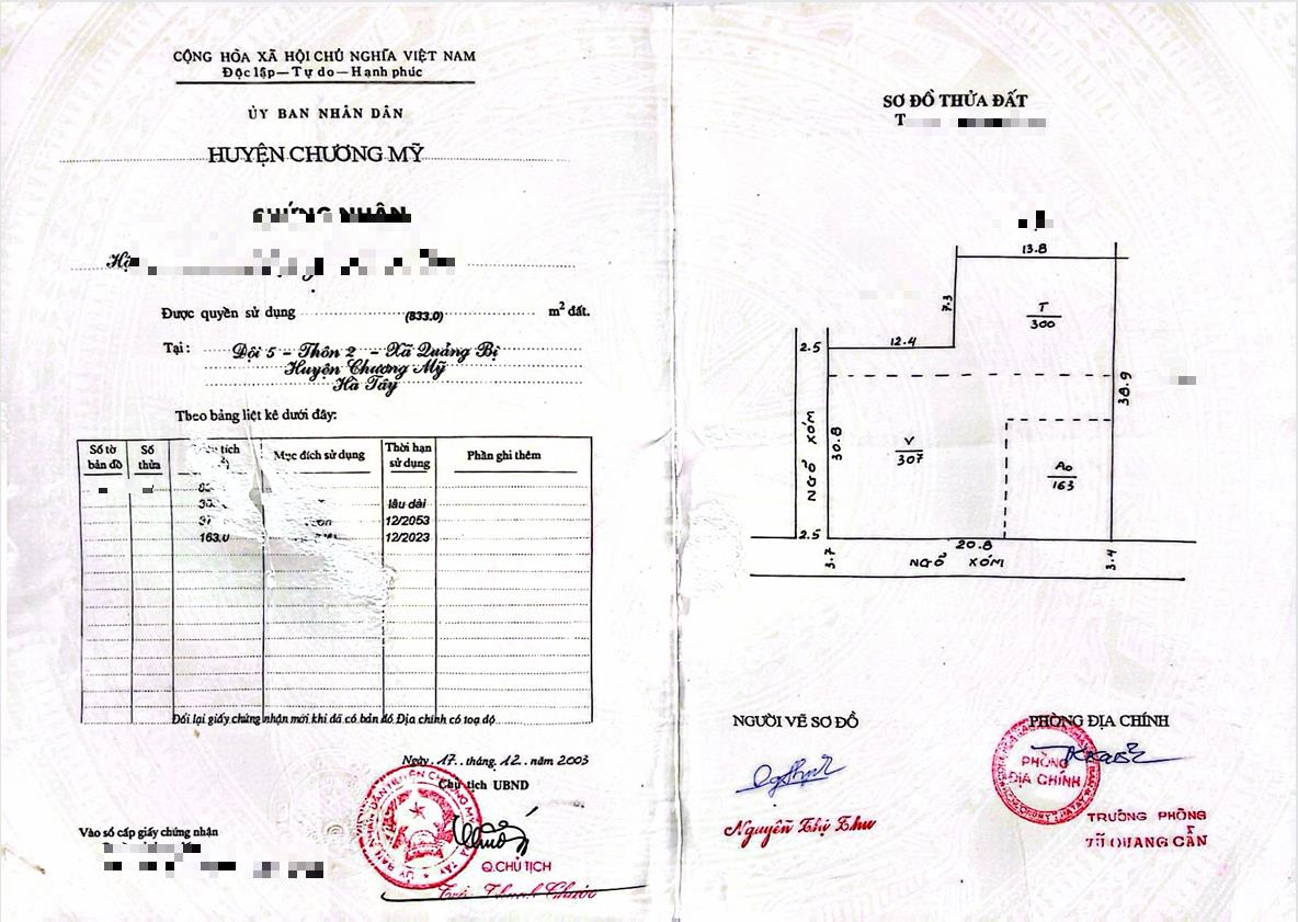 Hình ảnh Bán Thửa Đất 833m Tại Quảng Bị Ô Tô Đỗ Tận Đất Gần Mặt Đường Kinh Doanh TL419