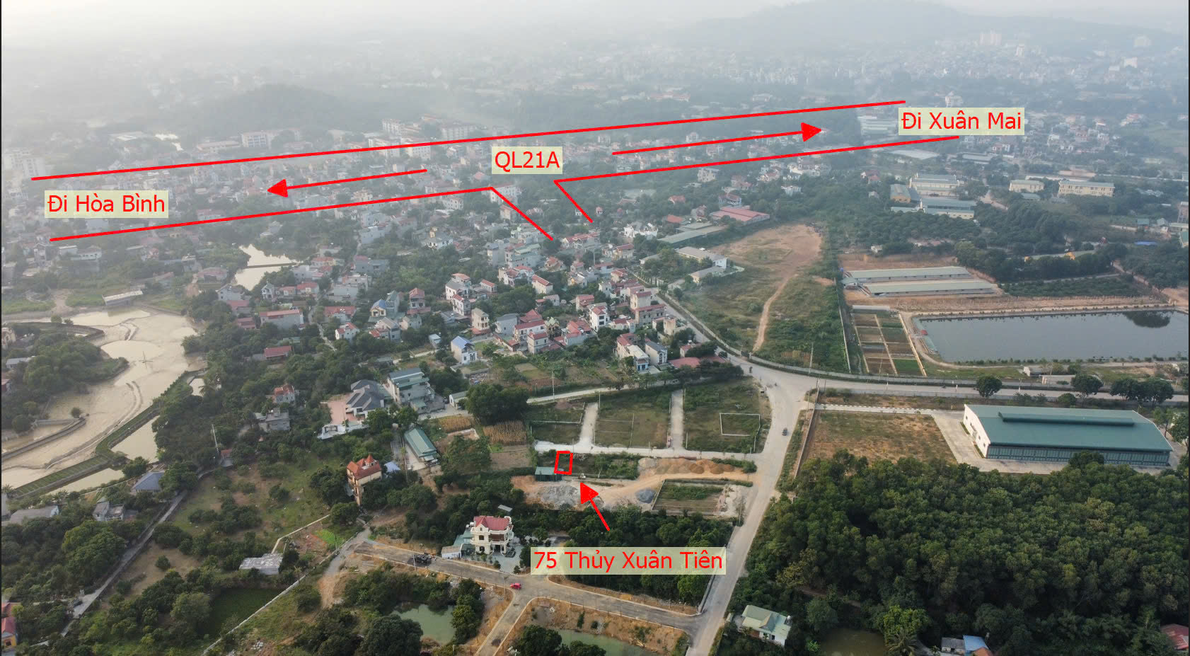 Hình ảnh Đất Phân Lô Đồi K6 Thủy Xuân Tiên Đường Ô Tô Tránh Sát Trục Kinh Doanh Liên Xã Giá Chỉ Hơn 2 Tỷ 