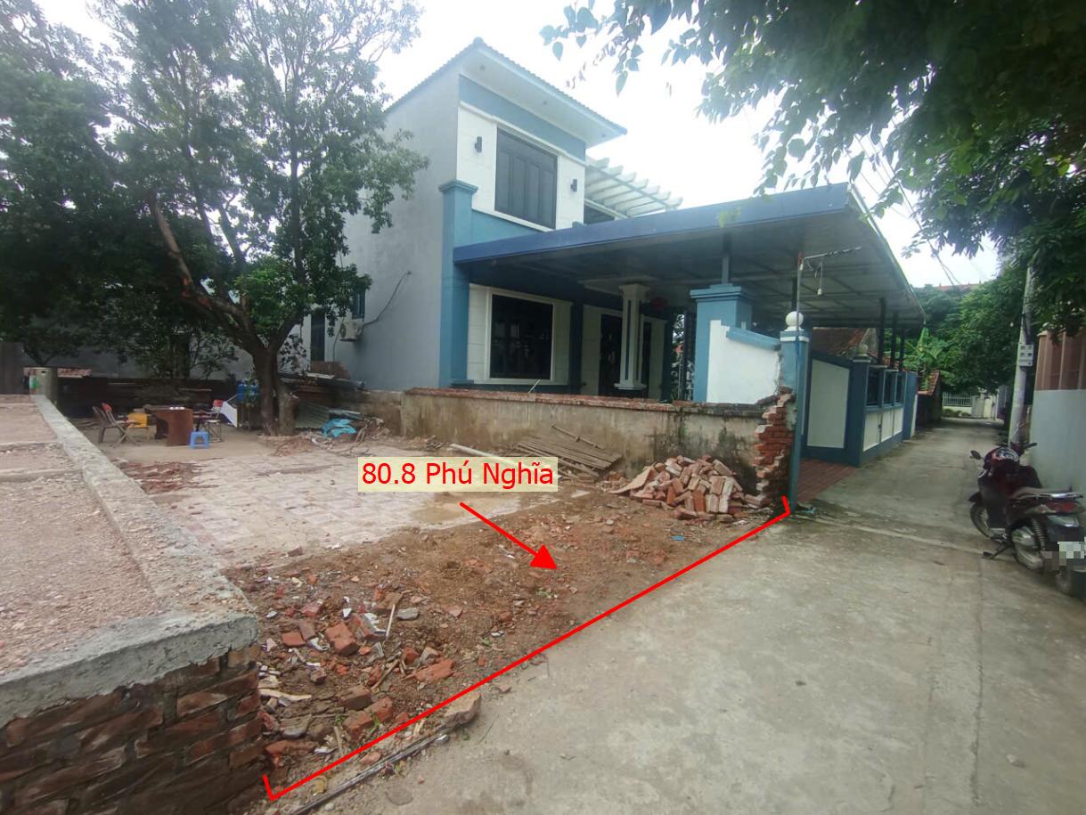 Hình ảnh Bán Thửa Đất 80.8m Tại Phú Nghĩa Sát Trục Kinh Doanh Gần KCN Phú Nghĩa , QL6A Đang Mở Rộng