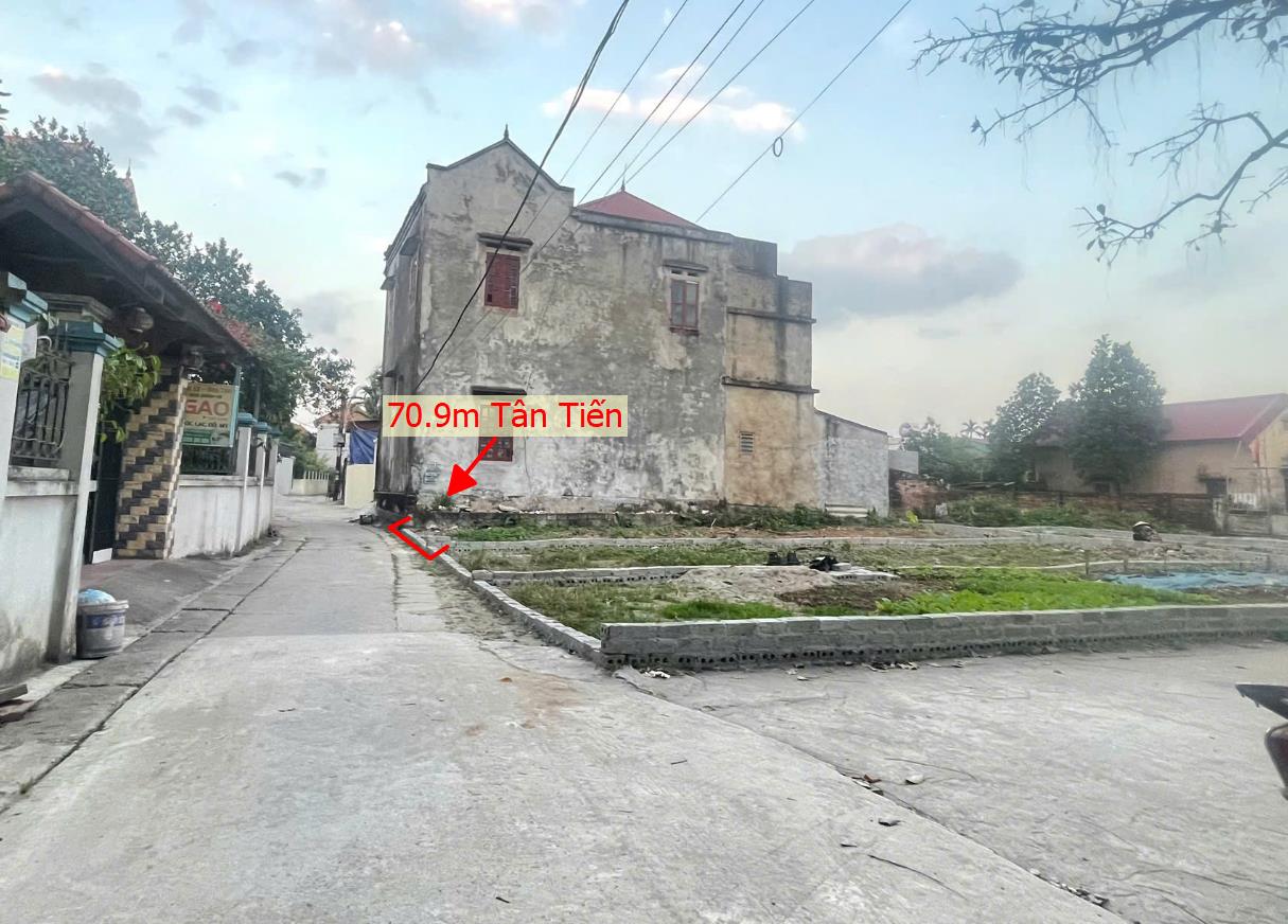 Hình ảnh Bán Lô Đất 70.9m Tại Tân Tiến Văn Giang Bám Đường Bê Tông Ô Tô Vào Tận Đất Dân Cư Đông Đúc Phát Triển 