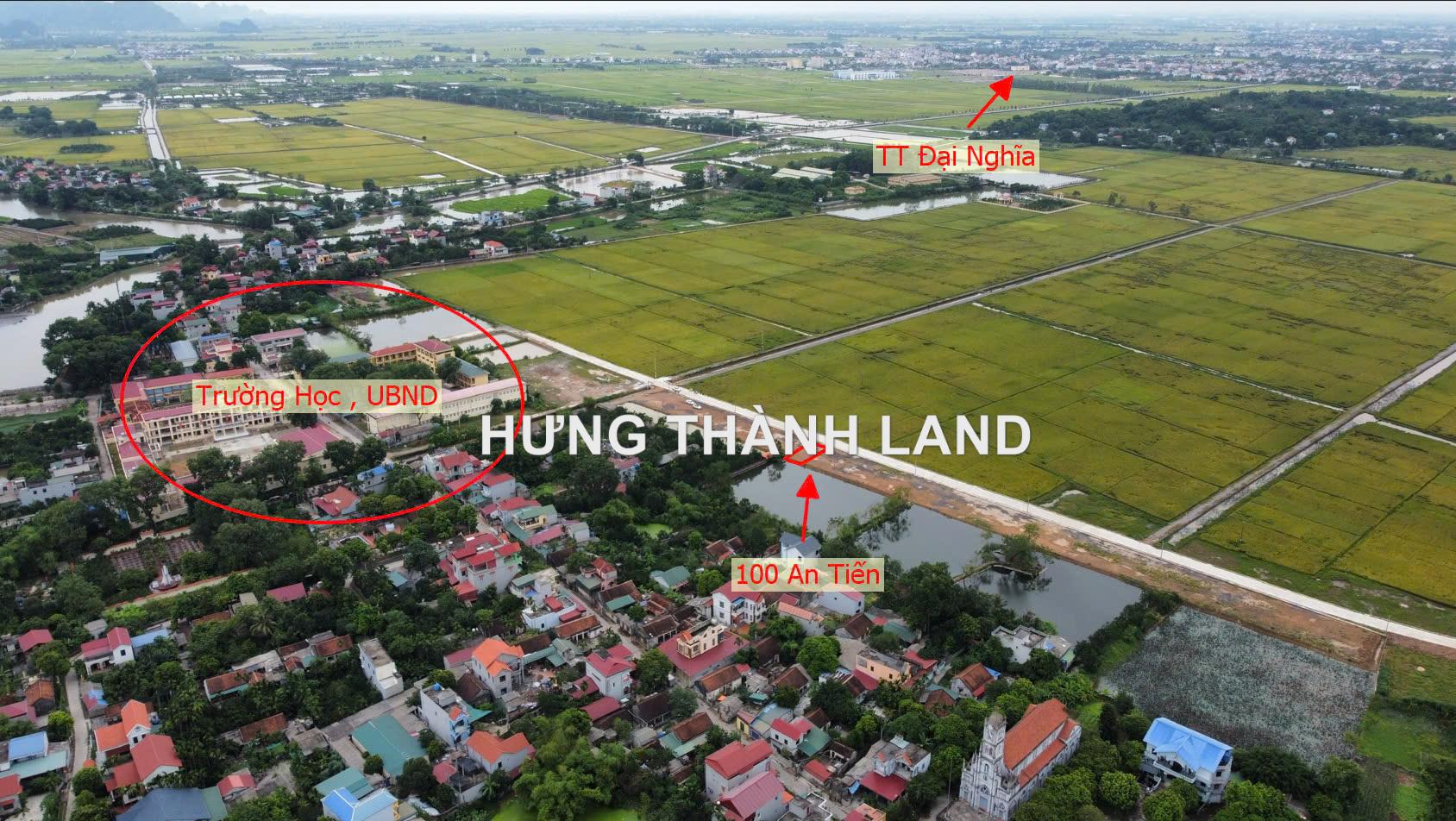 Hình ảnh Đất Đấu Giá Xã An Tiến Ngay Cạnh Trường Học , UBND Xã Giáp Thị Trấn Đại Nghĩa Giá Chỉ Hơn Tỷ 