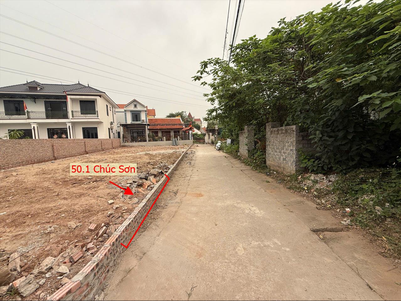 Hình ảnh Bất Động Sản Chương Mỹ Bán Đất Khu Vực Chúc Sơn Ô Tô Đỗ Tận Đất Sát Trục Chính Kinh Doanh QL6 Cũ