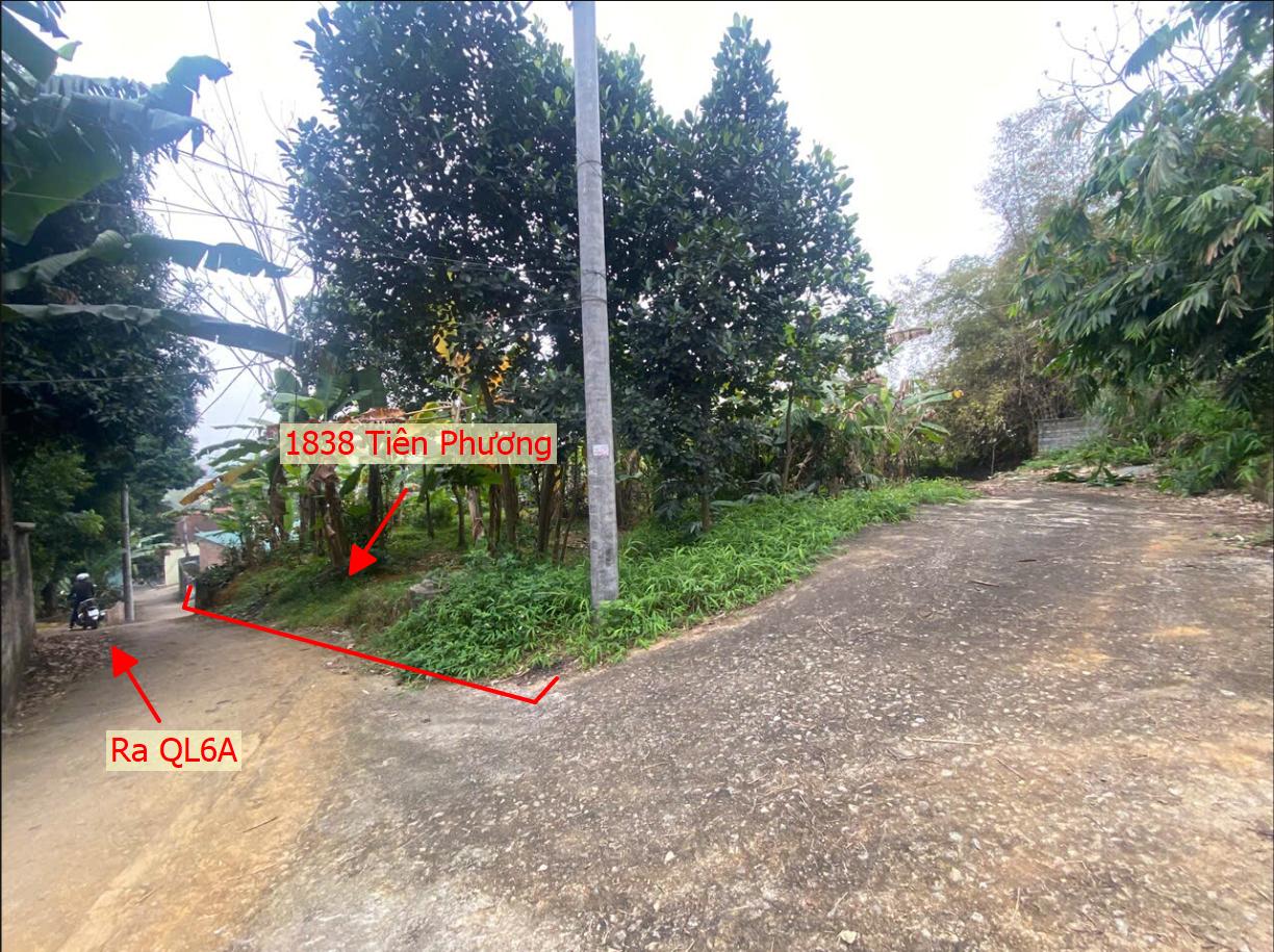 Hình ảnh Bán Lô Góc 2 Mặt Tiền 1838m Tại Tiên Phương Ô Tô Vào Tận Đất Gần QL6A Đang Triển Khai Mở Rộng