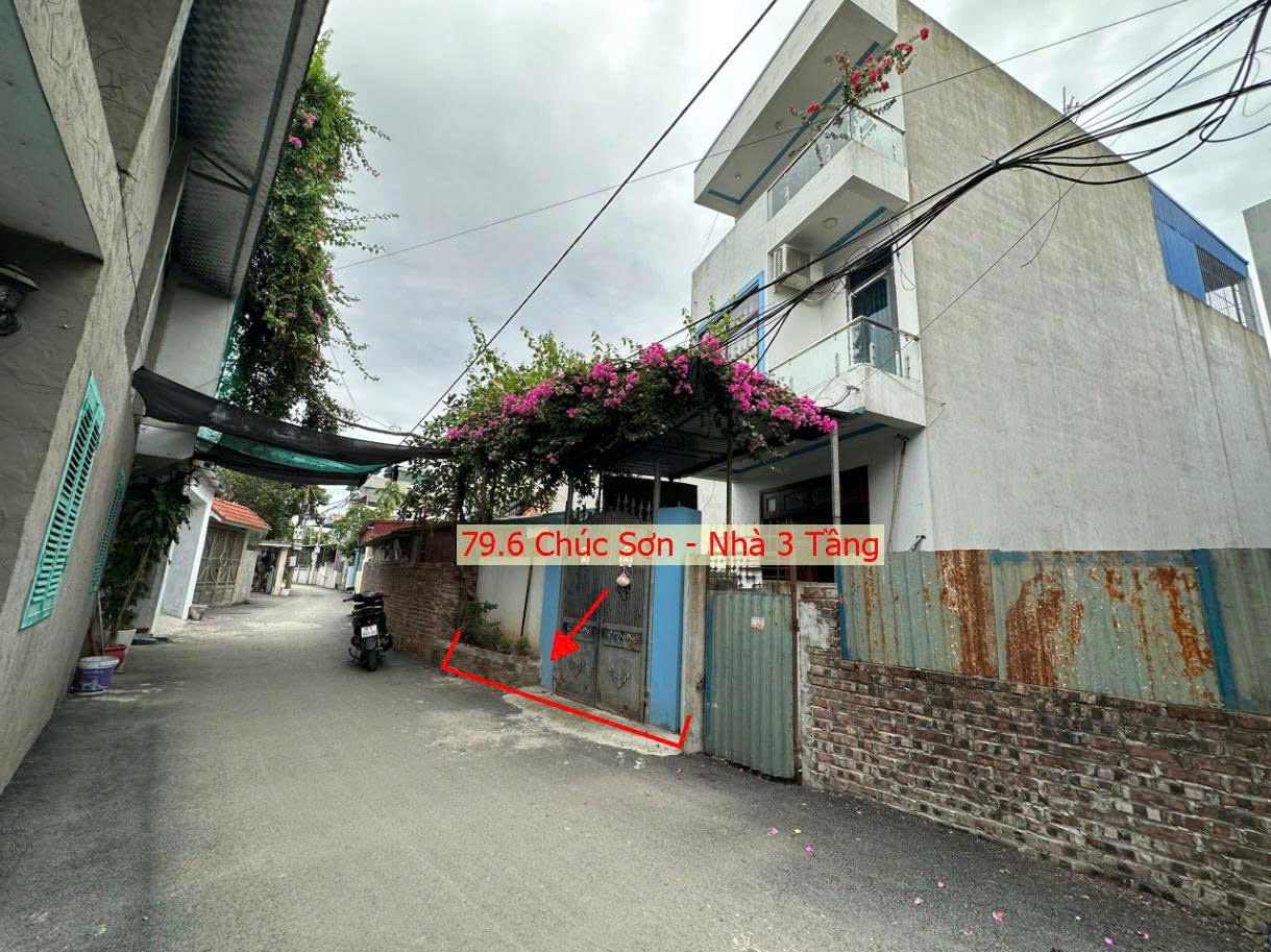 Hình ảnh Bán Nhà 3 Tầng 79.6m Tại Thị Trấn Chúc Sơn Ô Tô Đỗ Tận Cửa Ngay Gần Trung Tâm Hành Chính Thị Trấn