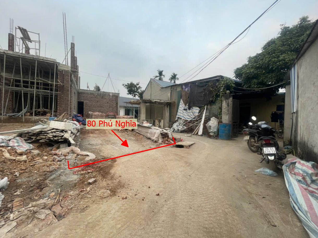 Hình ảnh Bán Lô Góc 2 Mặt Thoáng 80m Full Thổ Cư Tại Phú Nghĩa Ô Tô Đỗ Tận Đất Gần KCN Phú Nghĩa , QL6A 