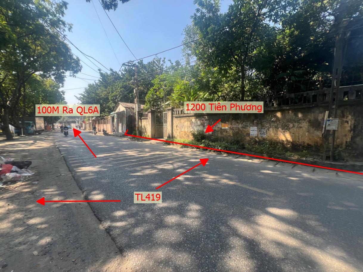 Hình ảnh Bán Thửa Đất 1200m Tại Tiên Phương Bám Mặt Đường Kinh Doanh TL419 Ngay Sát QL6A 