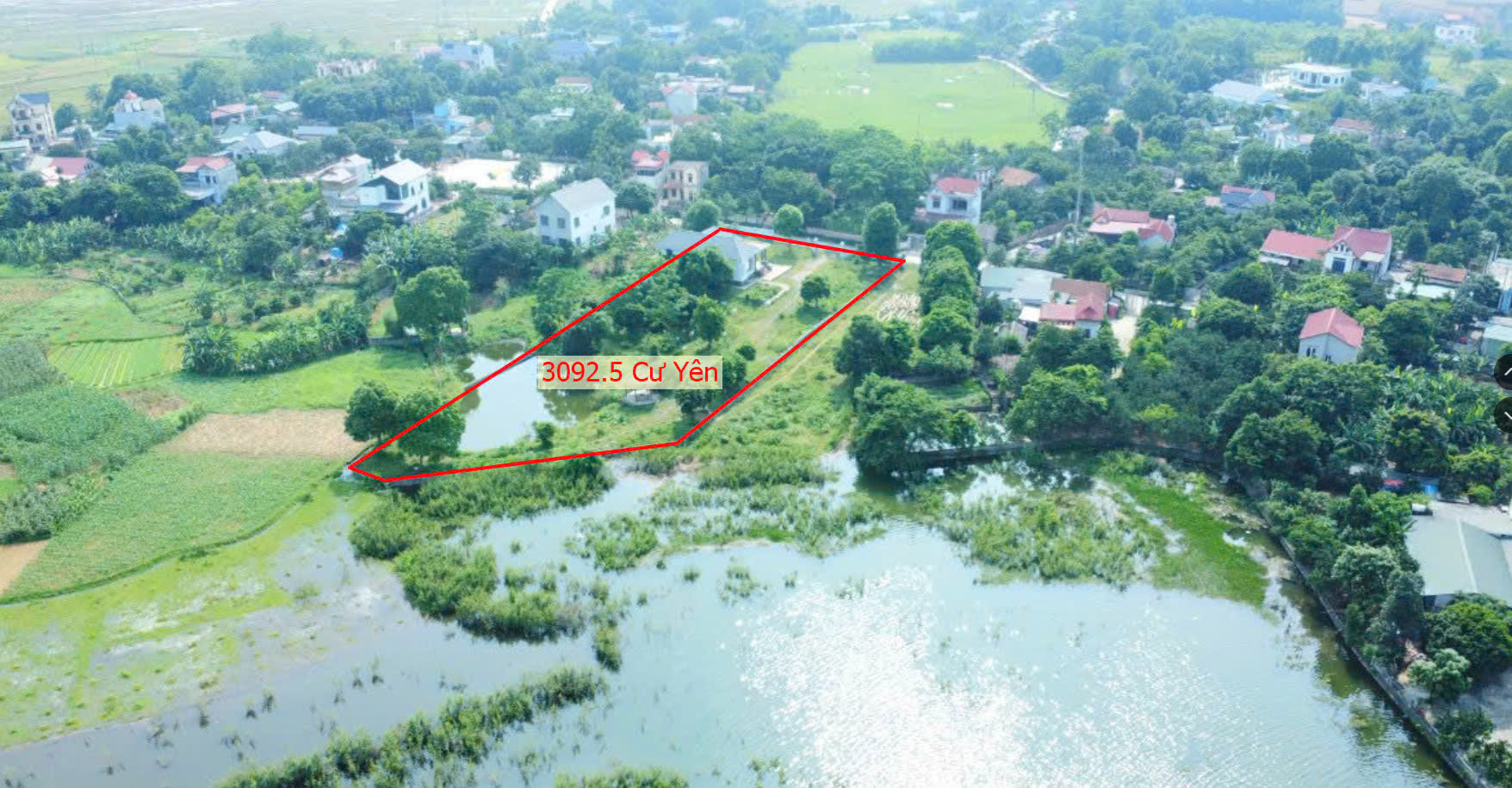 Hình ảnh Bán Thửa Đất Nghỉ Dưỡng 3092.5M2 Tại Cư Yên Sẵn Nhà Cấp 4 Ngay Sát Hồ Đồng Chanh Cực Đẹp 