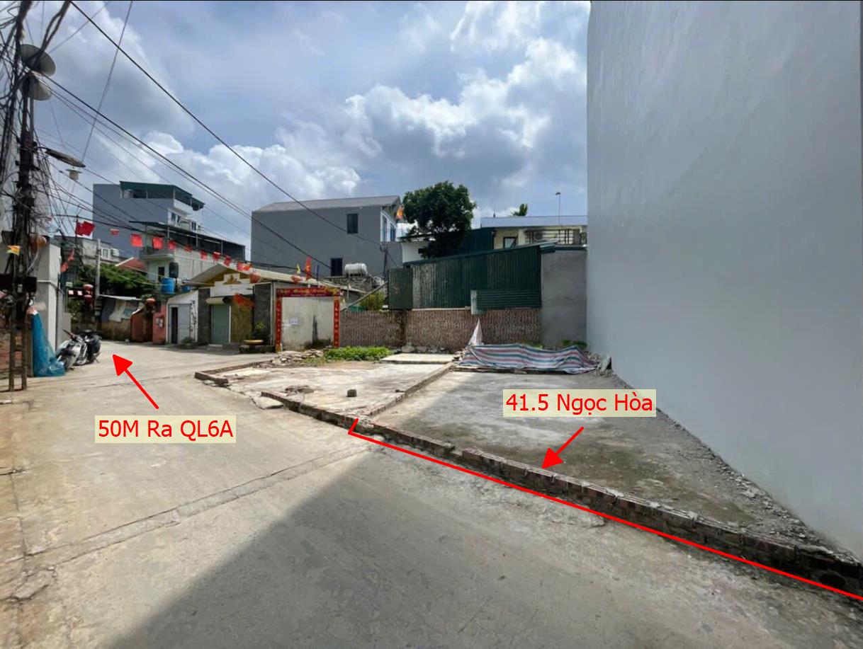 Hình ảnh Bán Đất Full Thổ Cư 41.5M2 Tại Ngọc Hòa Ô Tô Đỗ Tận Đất Sát QL6A Ngay Trung Tâm Hành Chính Phường Chương Mỹ