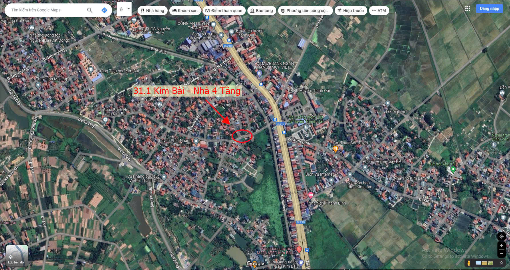 Hình ảnh Bán Nhà Thương Mại Ngay Sát QL21B Ô Tô Vào Tận Đất Gần Trung Tâm Hành Chính Huyện