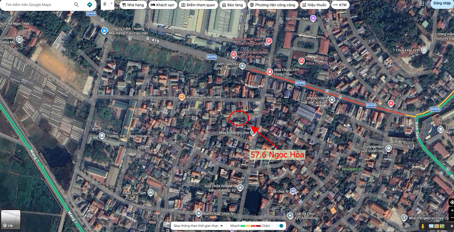 Hình ảnh Bất Động Sản Chương Mỹ Bán Đất Sẵn Nhà Khu Vực Ngọc Hòa Sát Mặt Đường Kinh Doanh TL419 Gần Bệnh Viên Đa Khoa Chương Mỹ