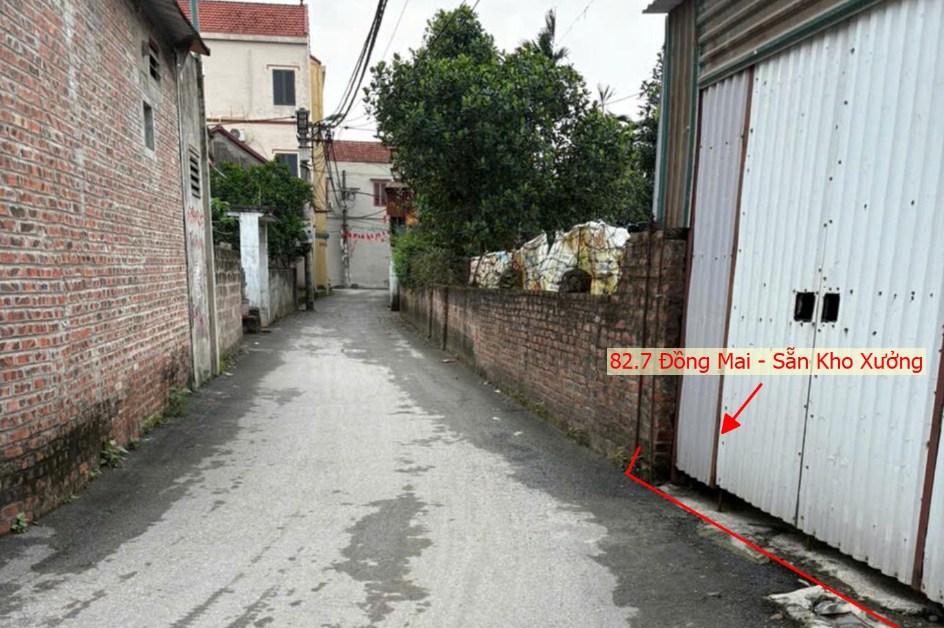 Hình ảnh Bán Đất Sẵn Kho Xưởng 82.7m Tại Đồng Mai Ô Tô Đỗ Tận Đất Sát Khu Dịch Vụ Sinh Thái Đồng Mai