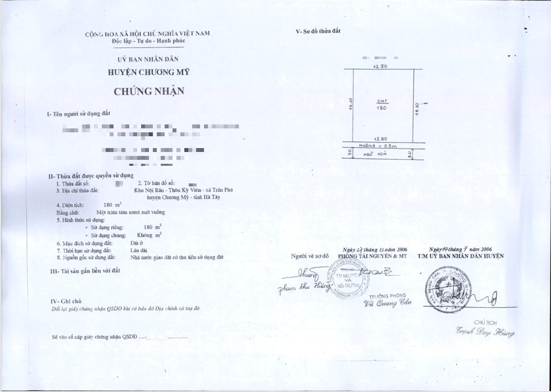 Hình ảnh Bán Đất Full Thổ Cư 180m Tại Trần Phú Đường thông Ô Tô Sát Trục Chính Kinh Doanh Gần QL21A 