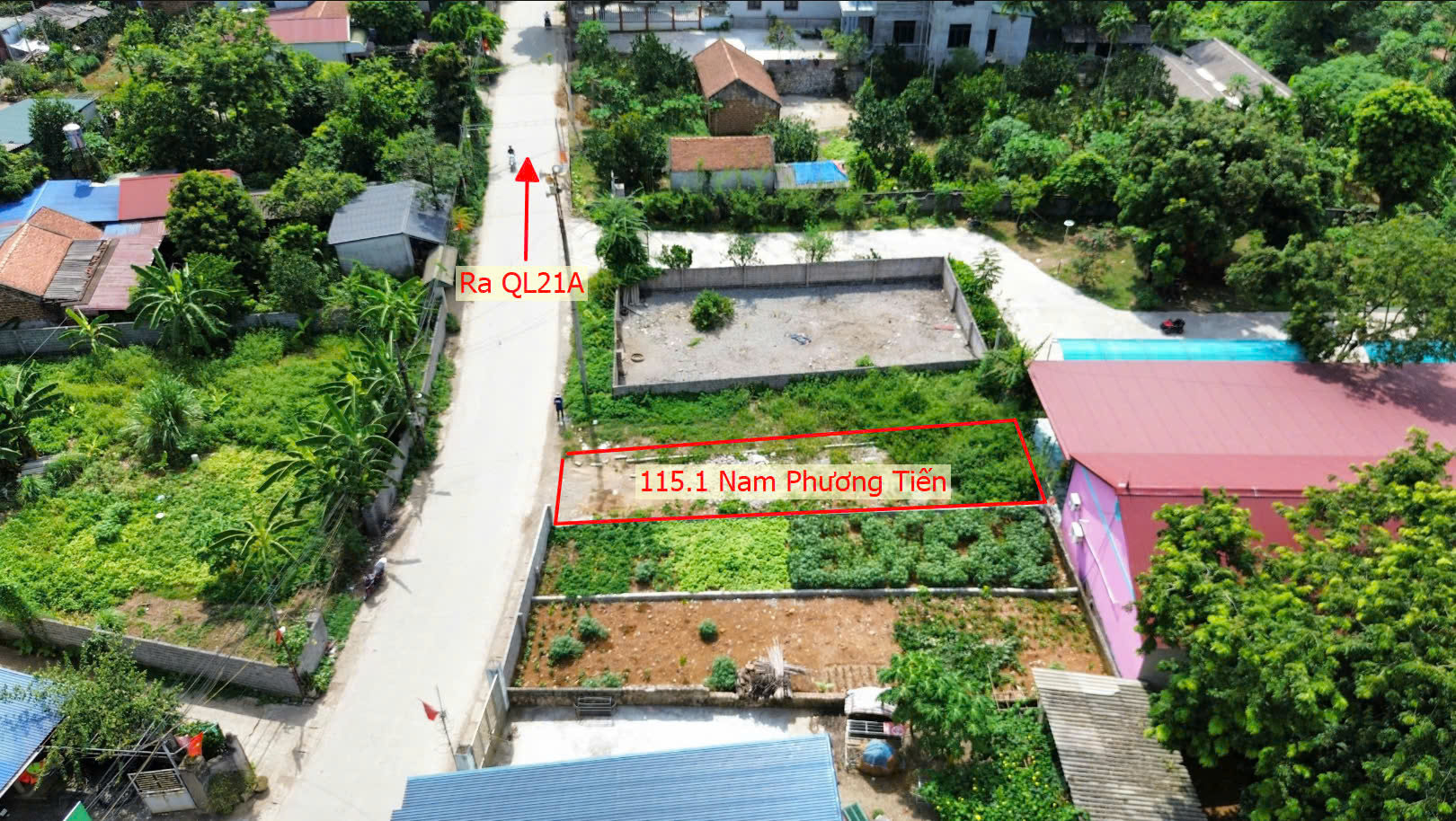 Hình ảnh Bán Đất Full Thổ Cư 115.1M2 Tại Nam Phương Tiến Mặt Đường Kinh Doanh Gần QL21A Ngay Sát Hồ Miễu   