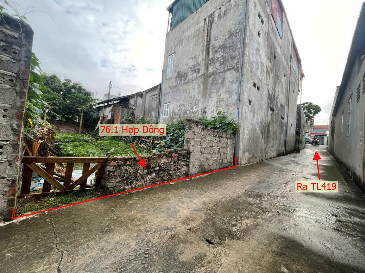 Hình ảnh Bán Thửa Đất 76.1m Tại Hợp Đồng Chương Mỹ Ô Tô Đỗ Tận Đất Sát Mặt Đường Kinh Doanh TL419
