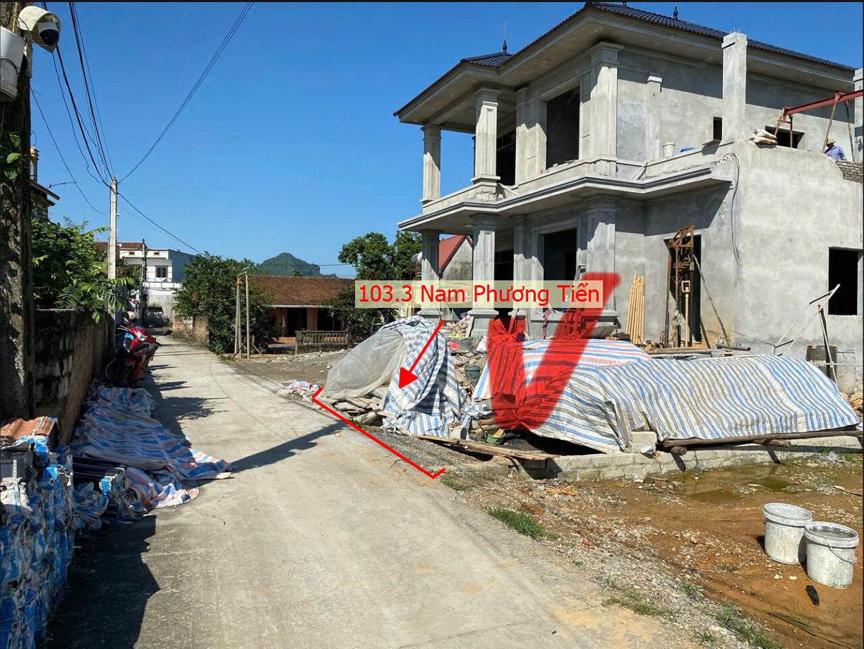 Hình ảnh Bán Thửa Đất 103.3m Tại Nam Phương Tiến Đường Thông Ô Tô Cách QL21A Chỉ Vài Trăm Mét