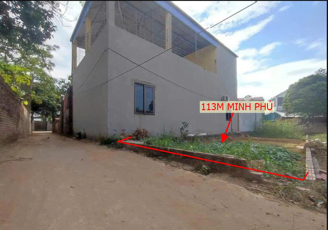 Hình ảnh Bán Lô Đất 113m Tại Minh Phú Sóc Sơn Bám Đường Bê Tông Ô Tô Vào Tận Đất Dân Cư Đông Đúc Giá Đâu Tư
