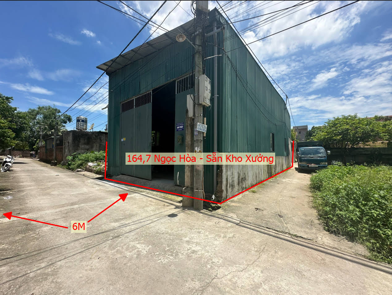 Hình ảnh Bán Lô Góc 2 Mặt Tiền Sẵn Nhà Kho Xưởng Ô Tô Vào Tận Đất Tại Ngọc Hòa 