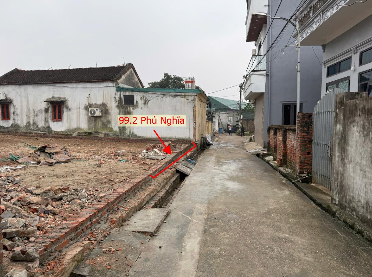 Hình ảnh Bán Đất Full Thổ Cư 99.2m Tại Phú Nghĩa Đường Thông Ô Tô Cách QL6A Đang Triển Khai Mở Rộng Chỉ 1km