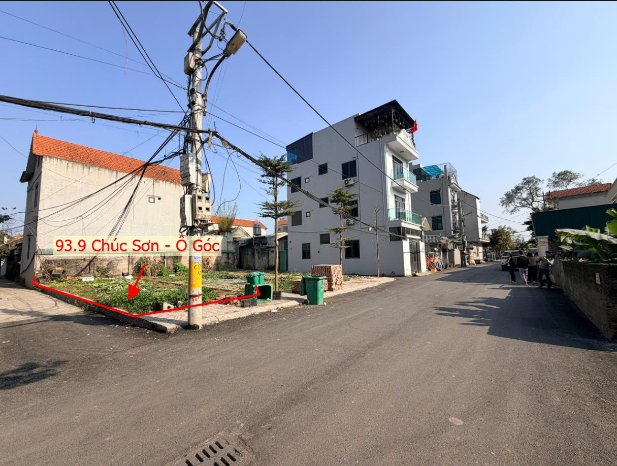 Hình ảnh Bán Lô Góc 2 Mặt Thoáng 93.9m Tại Thị Trấn Chúc Sơn Mặt Trục Kinh Doanh Đối Diện Nhà Văn Hóa 