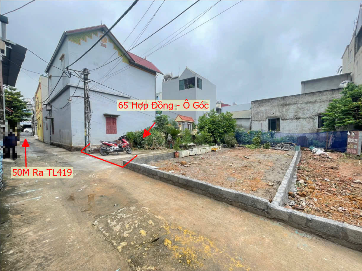 Hình ảnh Bán Lô Góc 2 Mặt Tiền Sát TL419 Tại Hợp Đồng | Đất Phân Lô Hợp Đồng Chương Mỹ