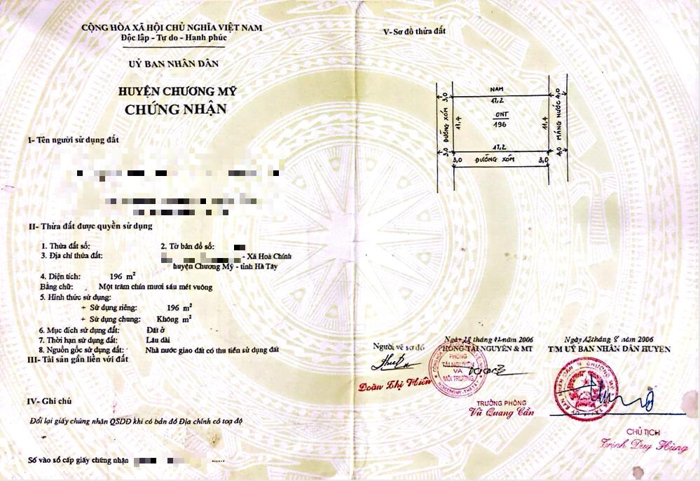 Hình ảnh Bán Lô Góc 3 Mặt Tiền Full Thổ Cư 196m Tại Hòa Chính Ô Tô Đỗ Tận Đất Sát Trục Kinh Doanh 