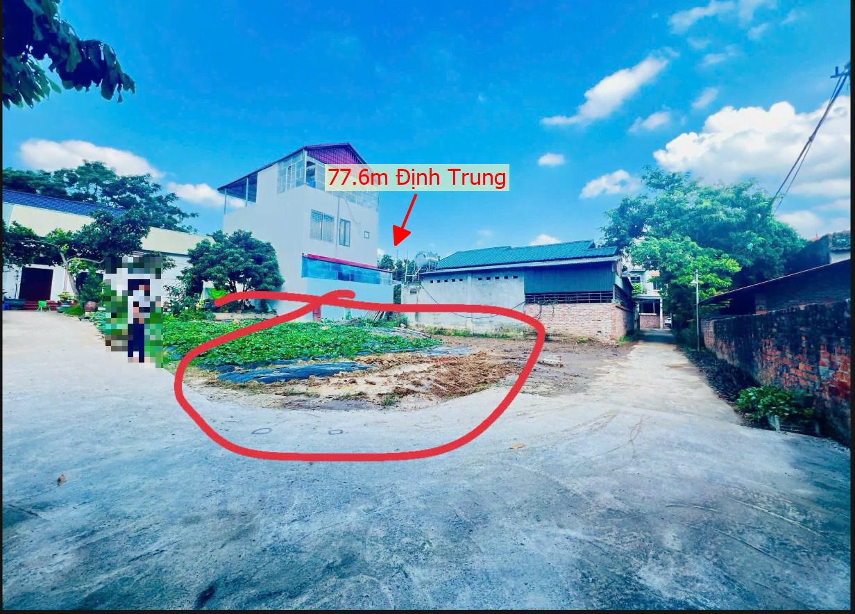 Hình ảnh Bán Lô Đất 77.6m Tại Định Trung Vĩnh Yên Bám Đường Bê Tông Ô Tô Vào Tận Đất Dân Cư Đông Đúc Thân Thiện Gần Chợ Trường Học Ủy Ban Giá Đầu Tư