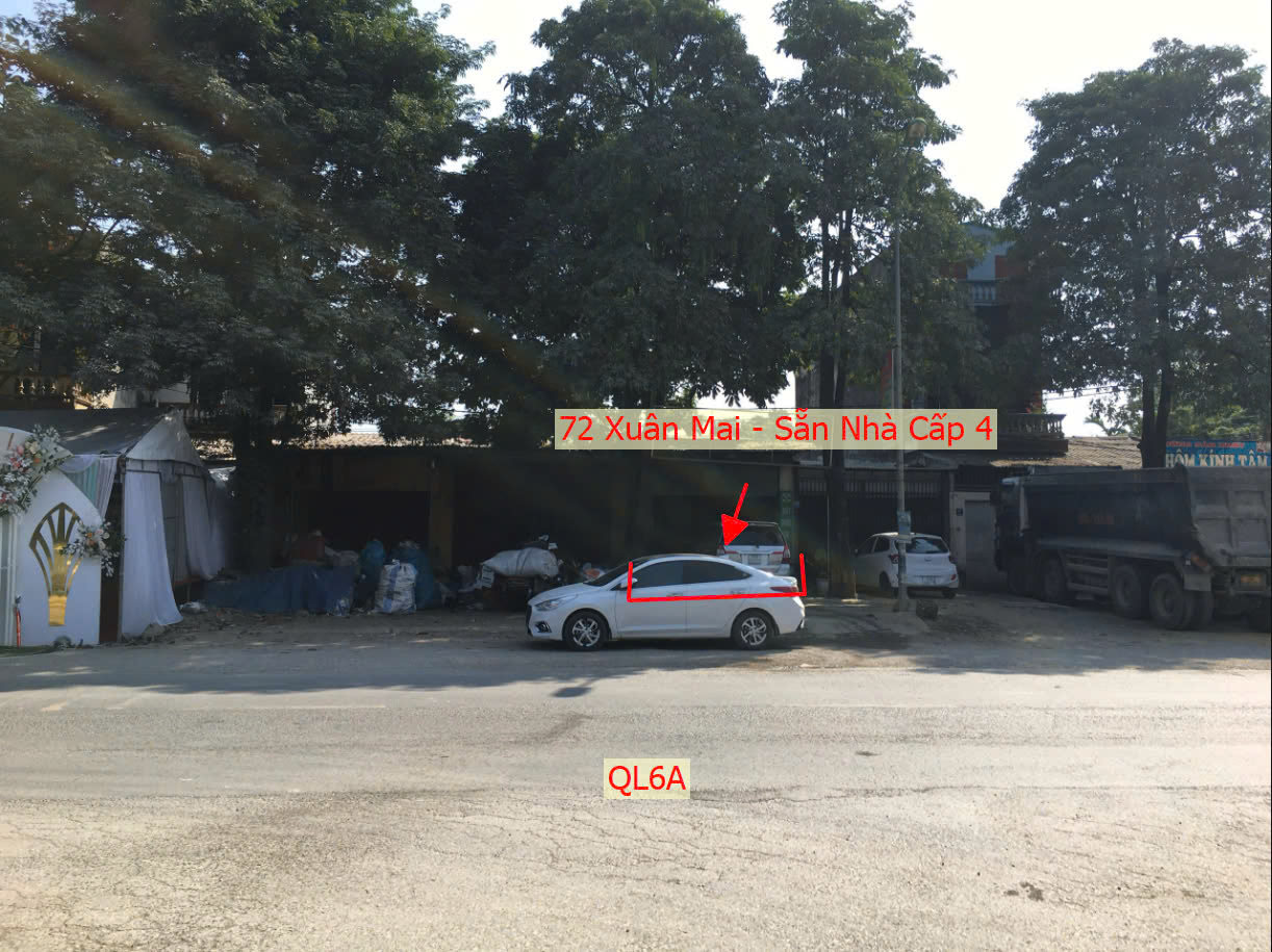 Hình ảnh Bán Đất Thị Trấn Xuân Mai Full Thổ Cư Sẵn Nhà Cấp 4 Bám Mặt Đường Kinh Doanh QL6A 