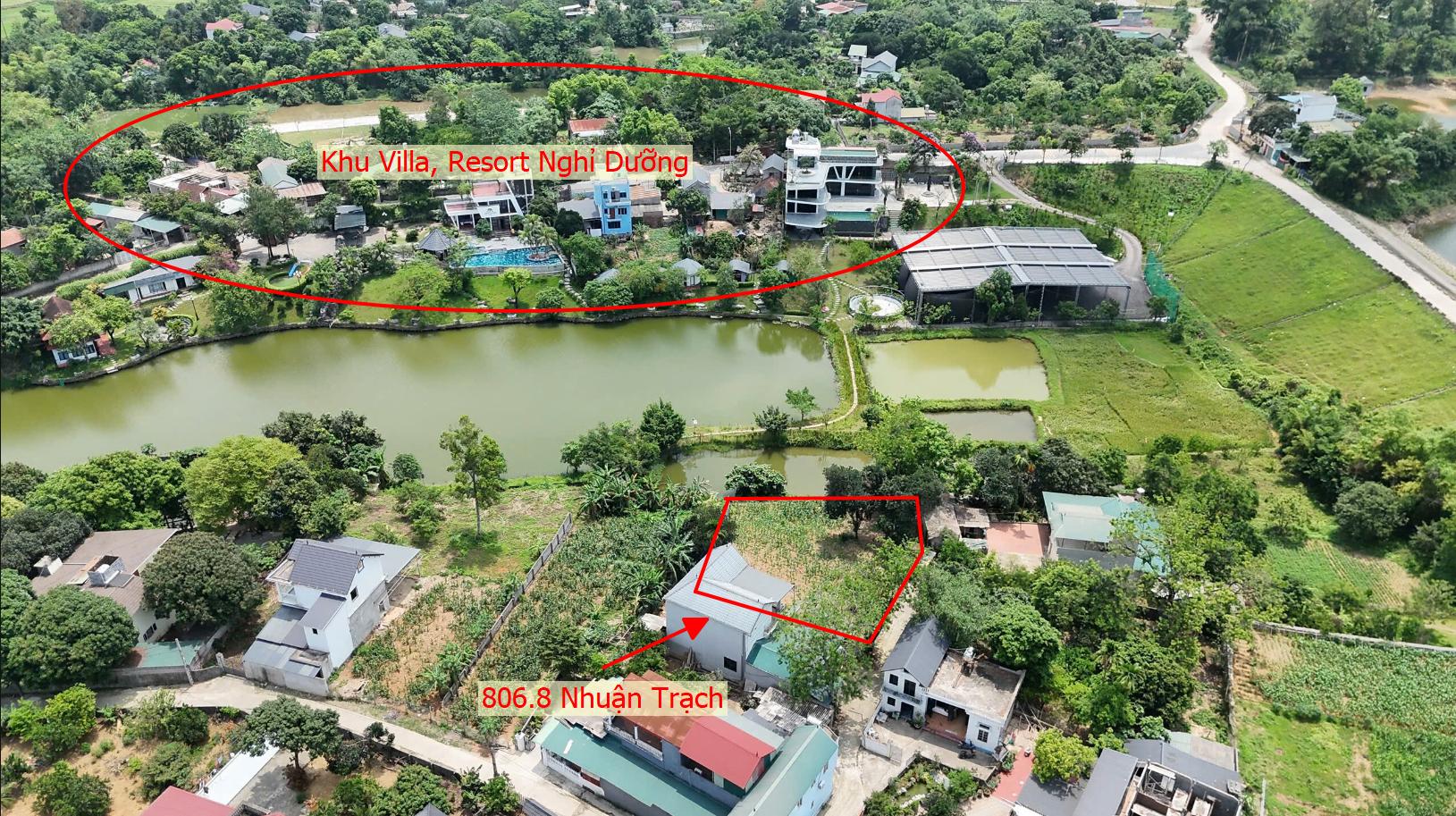 Hình ảnh Bán Thửa Đất 806.8m Tại Nhuận Trạch Ô Tô Đỗ Tận Đất Đối Diện Khu Nghỉ Dưỡng Villa Đồng Chanh Sát Hồ Đồng Chanh