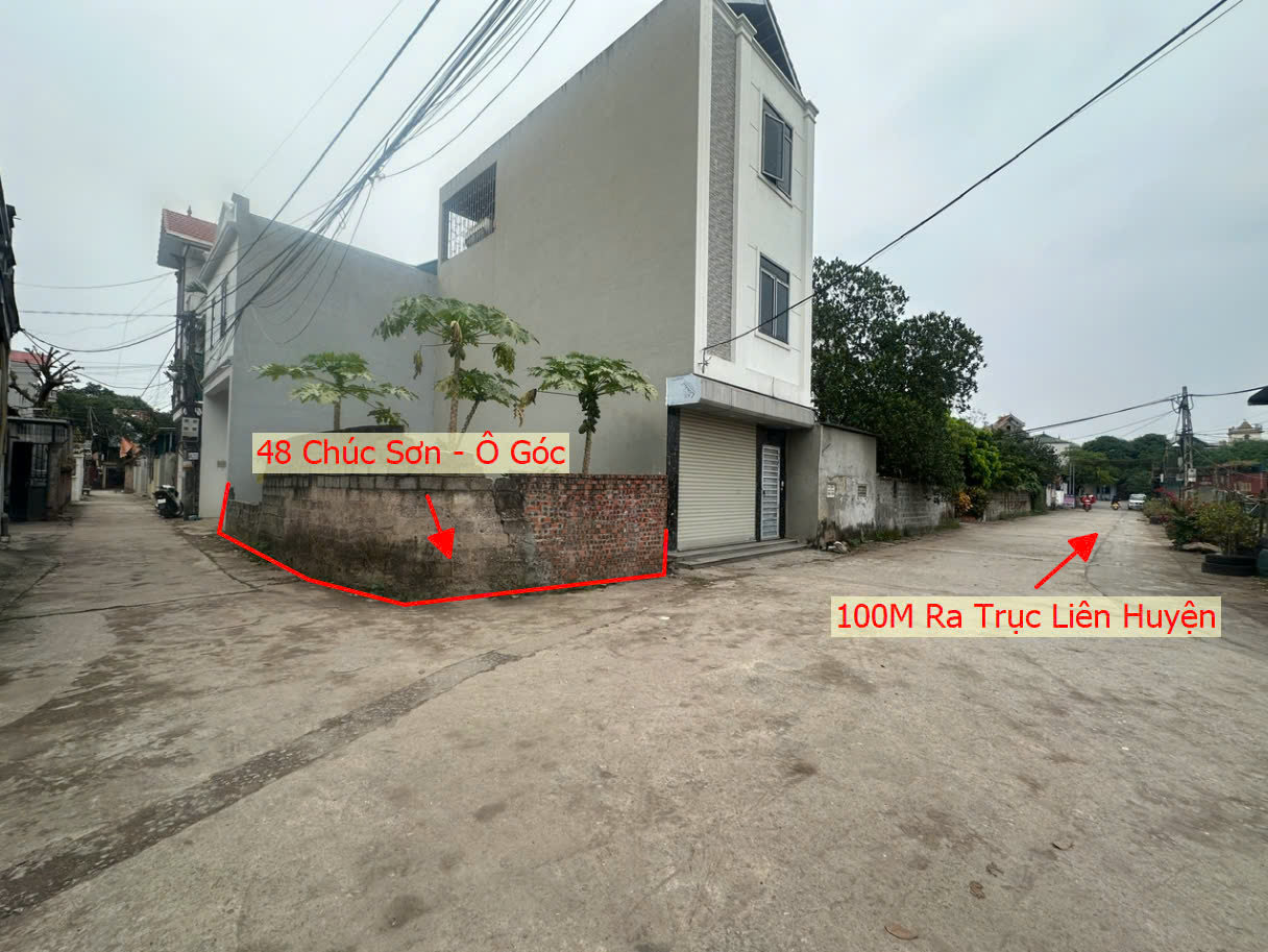 Hình ảnh Bán Lô Góc 2 Mặt Tiền Đường Ô Tô Tránh Sát Trục Chính Liên Huyện Tại Thị Trấn Chúc Sơn 