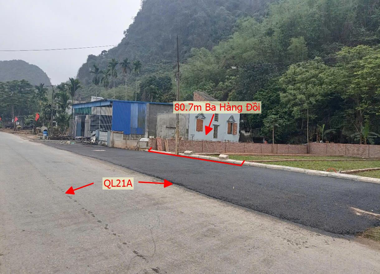 Hình ảnh Bán Lô Đất 80.7m Tại TT Ba Hàng Đồi Bám Ql21a Ô Tô Vào Tận Đất Dân Cư Đông Đúc Thân Thiện  Sổ Đỏ Pháp Lý Giá Đầu Tư