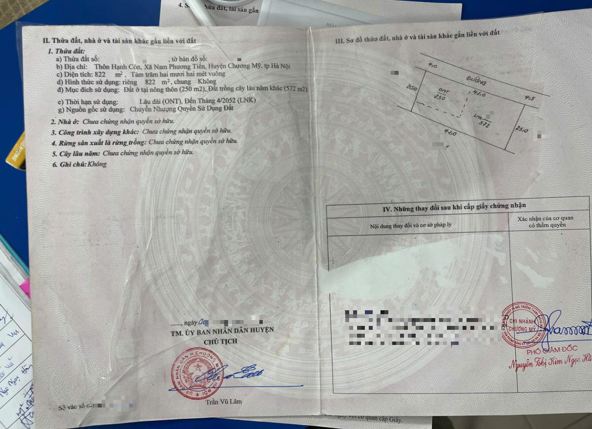 Hình ảnh Bất Động Sản Xuân Mai Bán Đất Khu Vực Nam Phương Tiến Đường Thông Ô Tô Gần Trục Chính Kinh Doanh 