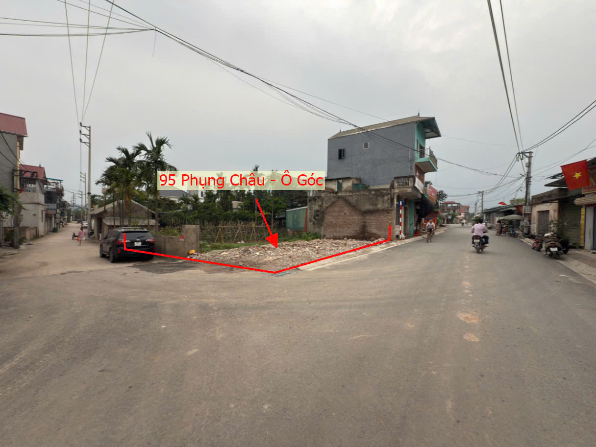 Hình ảnh Bán Lô Góc 2 Măt Thoáng 95m Tại Phụng Châu Bám Trục Kinh Doanh Gần Trung Tâm Hành Chính Xã 