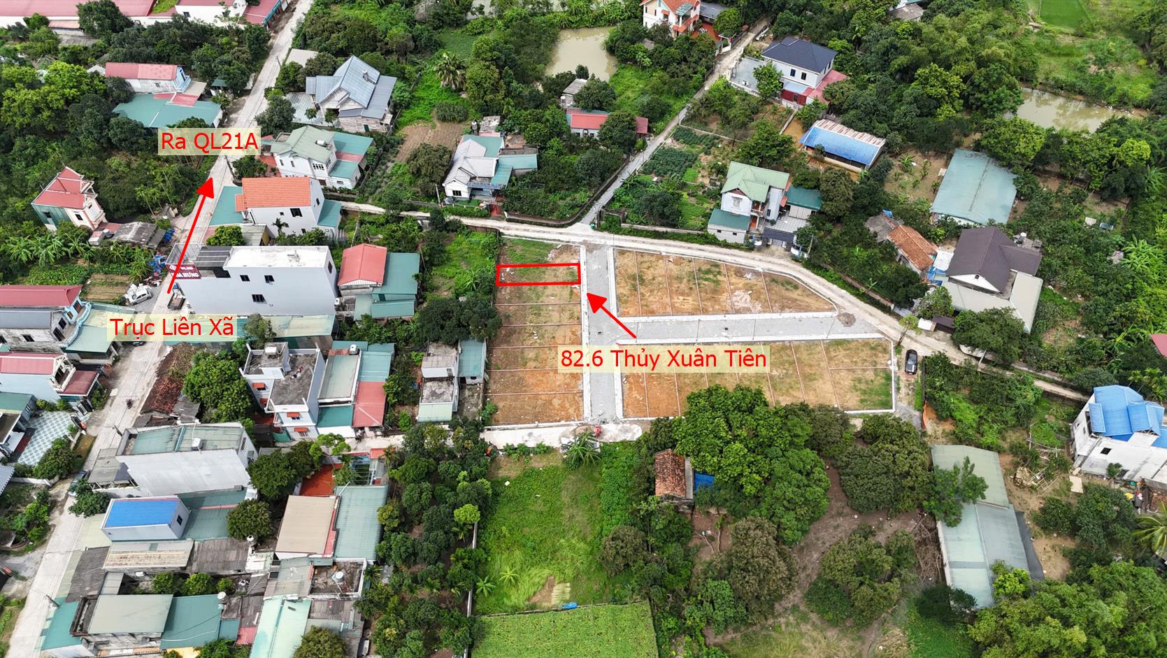 Hình ảnh Nhỉnh Tỷ Sở Hữu Lô Đất Ngay Gần Trung Tâm Xã Thủy Xuân Tiên Sát Mặt Đường Kinh Doanh Liên Xã 