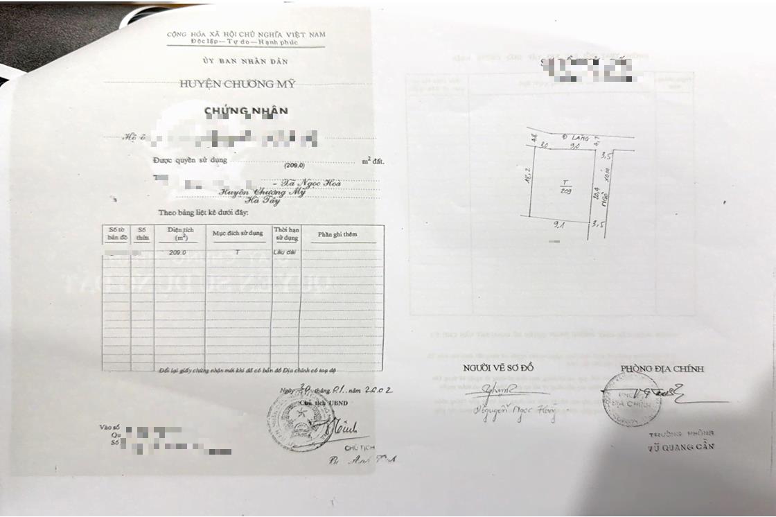 Hình ảnh Bán Lô Góc 2 Mặt Tiền Full Thổ Cư 209m Tại Ngọc Hòa Sát QL6A Đang Triển Khai Mở Rộng