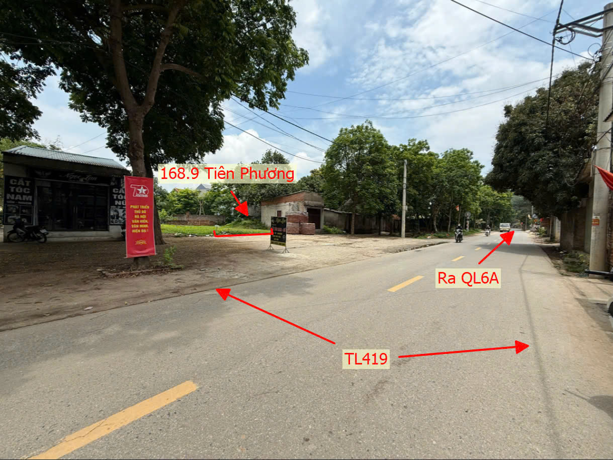 Hình ảnh Đất Phân Lô Xã Tiên Phương Mặt Đường Kinh Doanh TL419 Đối Diện Trường Học Các Cấp Của Xã