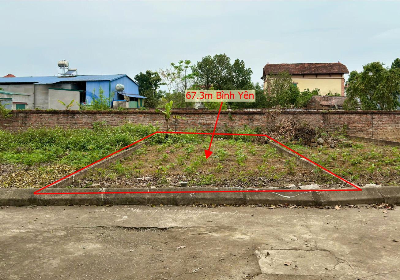 Hình ảnh Bán Lô Đất 67.3m Tại Bình Yên Thạch Thất Đường Ô Tô Tránh Nhau Dân Cư Đông Đúc 