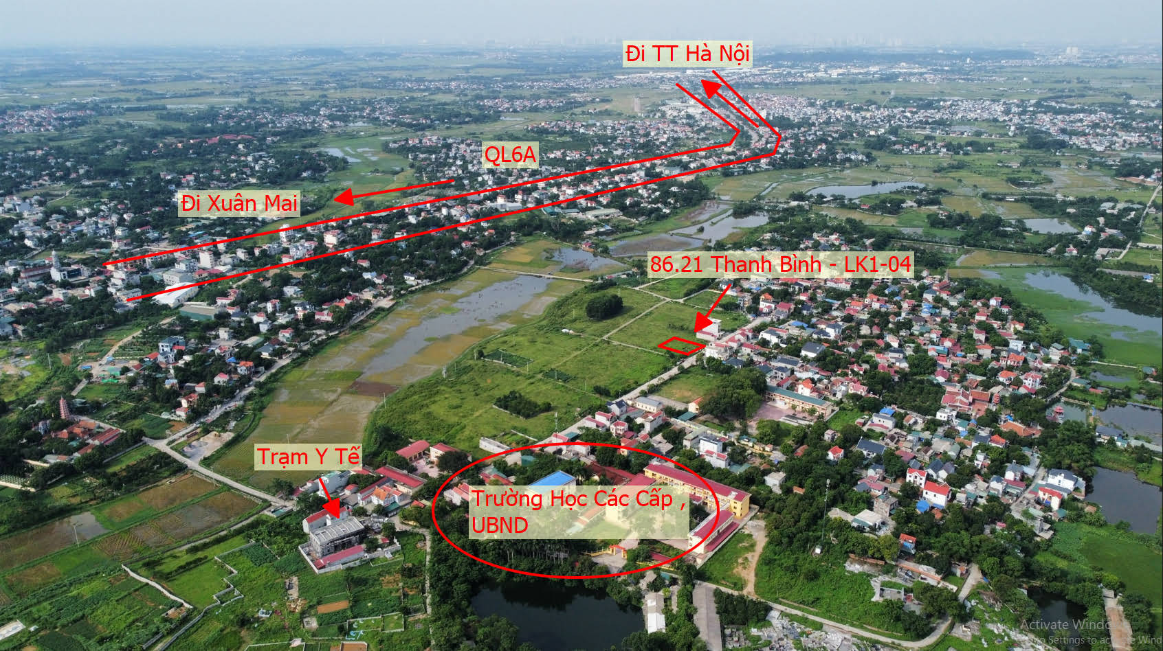 Hình ảnh Bán Đất Đấu Giá Đồng Sằn Ngay Trung Tâm Xã Thanh Bình Gần QL6A Đang Mở Rộng 