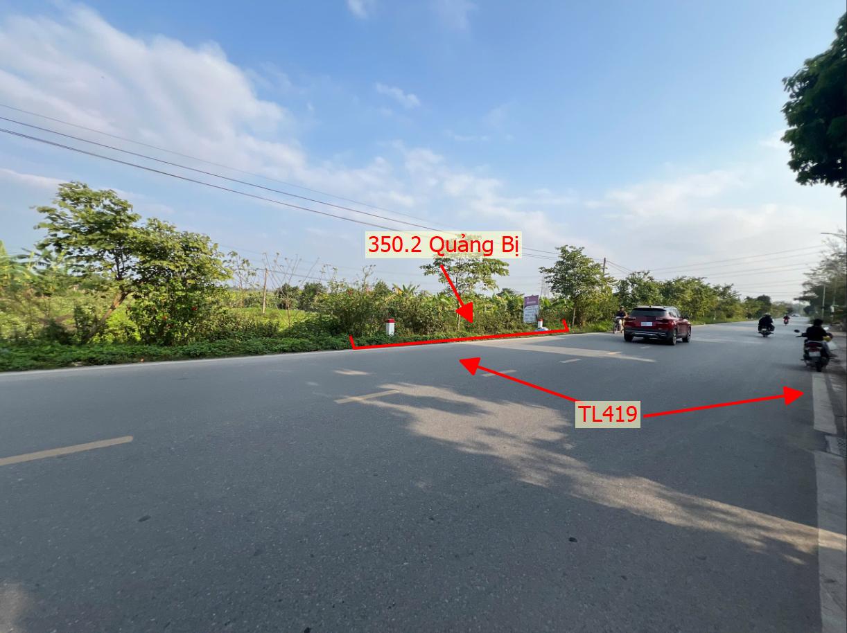 Hình ảnh Bán Thửa Đất 350.2m Tại Quảng Bị Mặt Đường Kinh Doanh TL419 Gần Trung Tâm Xã Quảng Bị