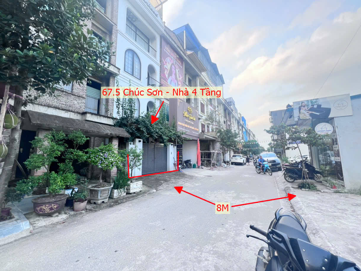 Hình ảnh Bán Nhà Liền Kề Tại Thị Trấn Chúc Sơn Mặt Đường Kinh Doanh Ngay Gần QL6A